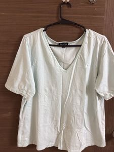 Light Blue V-Neck T-Shirt