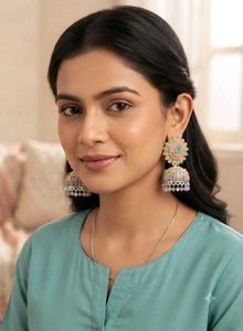 Light colourful jhumka