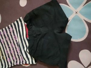 Girls' Striped Top &amp; Shorts Set free tishirt