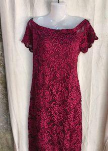 Elegant Lace Off-Shoulder Dress
