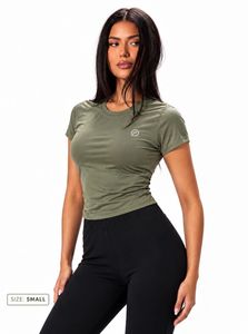 Olive Green Fitted T-Shirt