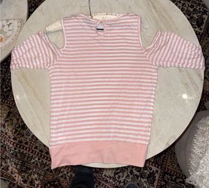 Striped Cold Shoulder Top