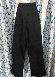 Korean Wide-Leg Black Pants