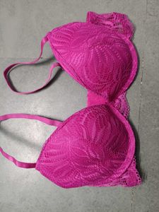 Lace Trim Push-Up Bra