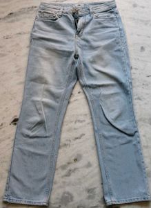 blue straight fit denim jeans