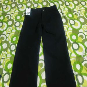 H&M Black Wide-Leg Pants