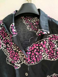 Zudio Printed Short Sleeve Shirt L