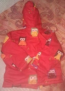 Cute Owl Print Jacket