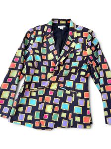 Vintage Abstract print blazer