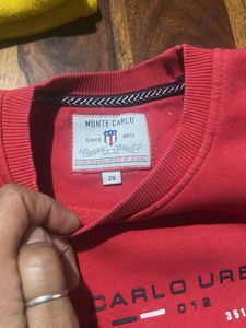 Monte Carlo Red Urban Sweatshirt