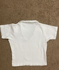 white crop top
