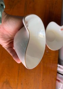 Set of 2 Unique Saucers