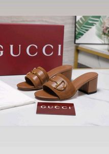Gucci Green Block Heel Mules