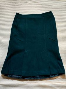 Dark Teal A-Line Mini Skirt