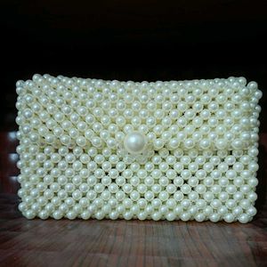 Pearl Clutch Cum Sling Bag
