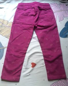 Cute Capri Pant Jeans Butterfly Dots Design