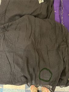 Black Kurta with bead lace detail From Bunaai