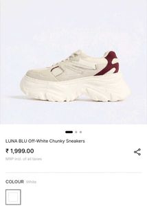 WESTSIDE Off-White Chunky Sneakers