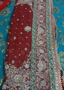 Exquisite Embroidered Maroon Anarkali
