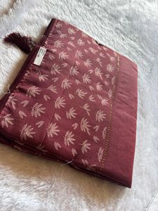 Maroon Floral Design Saree❤️
