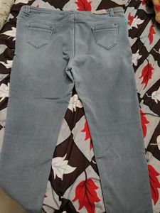 Grey Distressed Denim Jeans