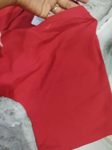 Chic Red Button-Down Midi Dress