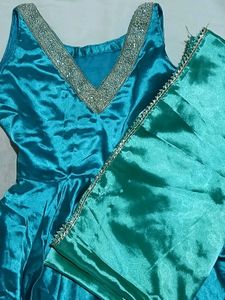 Price drop🎀Stitched Green Ethnic Dress