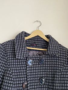 Chic Textured Double-Breasted Coat
