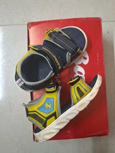 Bata Blue &amp; Yellow Sandals