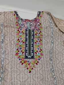 Lawn Printed Kurti Salwar