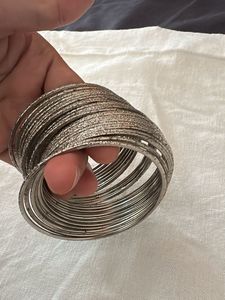 Set of Silver Tone Bangles