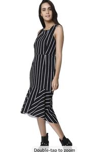 FREE Delivery - Chic Striped Midi Dress