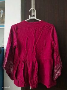 Embroidered Purple Kurta