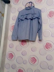 Classic Blue Striped Button-Up Shirt