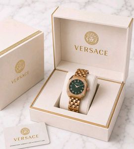 Versace women’s  Luxury Analog Watch – Green Sunra