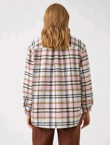 Branded Pink Plaid Shacket