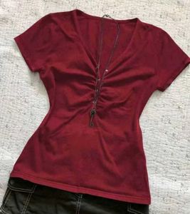 Chic Ruched V-Neck Top