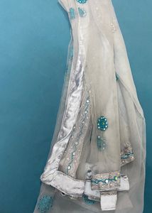 Price Drop  New Pretty Grey And Blue Gown