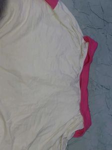 Cute Pink &amp; White T-Shirt