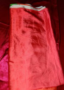 Vibrant Orange Silk Saree