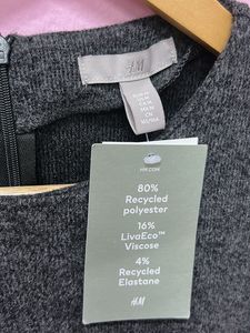 Chic Grey Ruched Dress