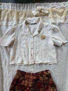 Chic Textured Puff Sleeve Top