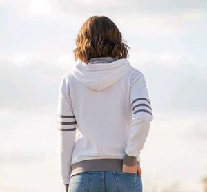 White Zip-up Hoodie