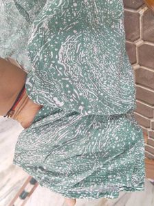 Stylish Green Printed Top