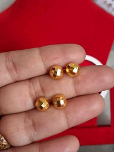 Gold Ball Stud Earrings