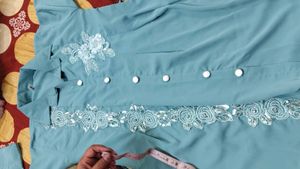 New partywear Elegant Embellished Teal cood set