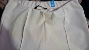 Chic White Wide-Leg Pants( boot cut pants)