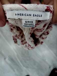 American Eagle Chic Smocked Crop Top