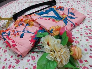 Pink Floral Kurta Set