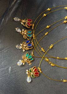 Exquisite Lotus Pendant Necklaces (Set of 5)